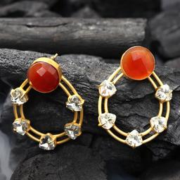 SOLAR ORBIT CZ EARRINGS