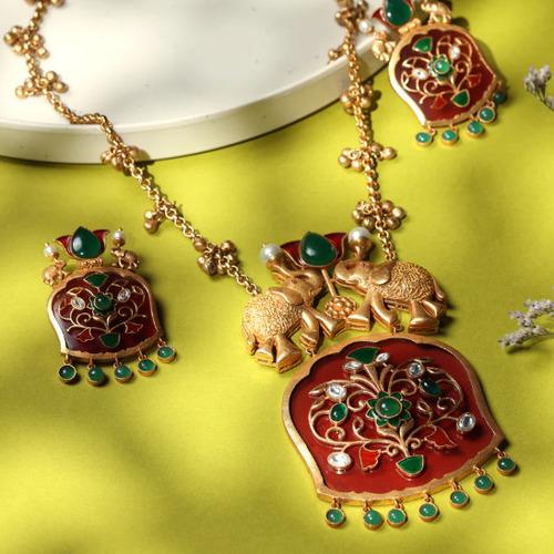 GAJRAAJ KUNDAN MEENAKARI VIRAASAT SET