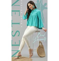 Ladies Plain Regular Fit Legging