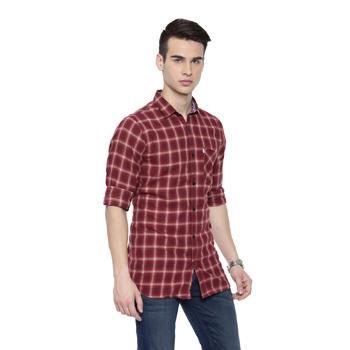 Elite Checks Brown Casual Shirts