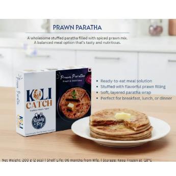 Prawn Paratha Froze snacks