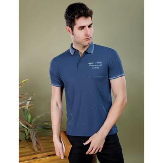 Mens Printed Polo T-Shirt
