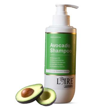 Avocado Shampoo for Dry and Damaged Hair - Nourishing Sulfate Free Shampoo