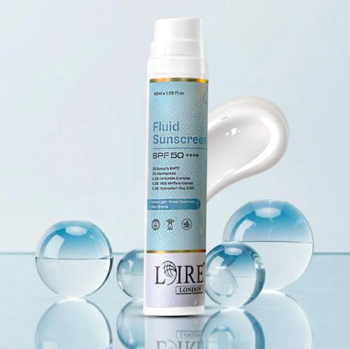 Fluid Sunscreen SPF 50++++ - Lightweight Water-Based Sunscreen for All Skin Types