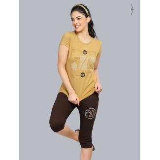 Ladies Casual 3/4th Pant Set