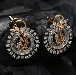 LUSTROUS VINE CZ EARRINGS