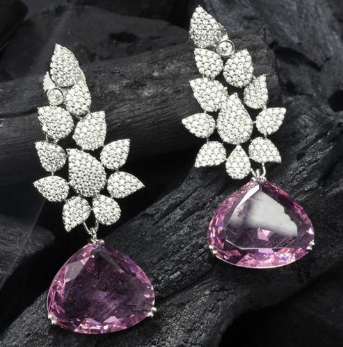 ROSE CASCADE CZ EARRINGS