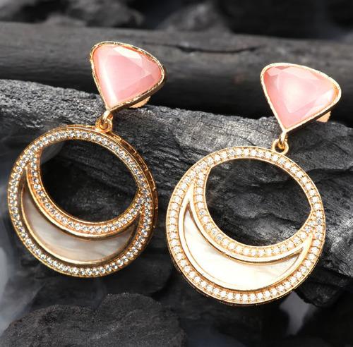 CELESTIAL ROSE CZ EARRINGS