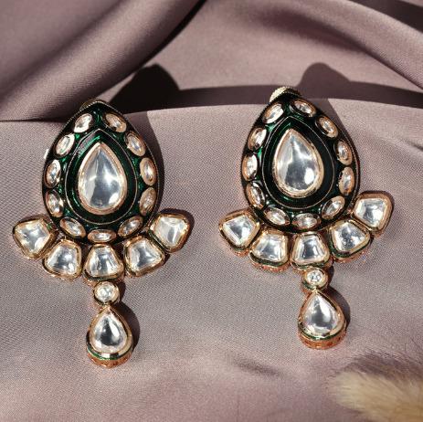 SITATA TEARDROP MEENAKARI EARRINGS