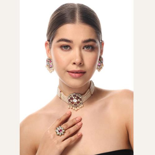 Kundan Pearl Choker