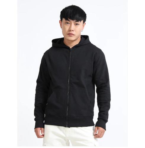 URBANHOOD Premium Hoodies with Zip - Black