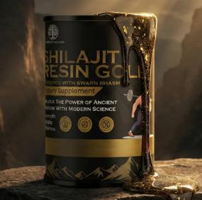 Shilajit Resin Gold With Swarn Bhasm Rajat Bhasm
