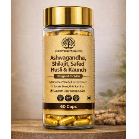 Ashwagandha Shilajit Safed Musli And Kaunch