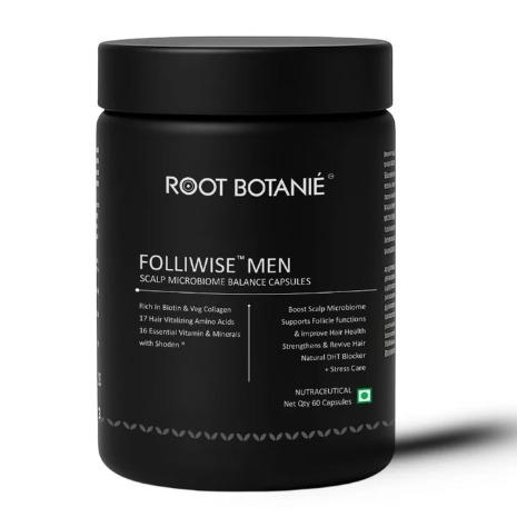 Folliwise Men Hair Growth Scalp Microbiome Balance Capsules