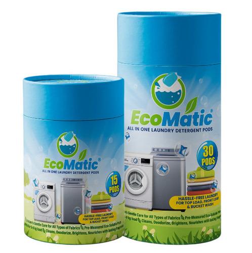 Ecomatic All in One Laundry PODS - 15 PODS	