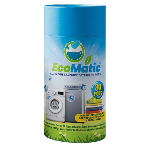 Ecomatic All in One Laundry Detergent PODS - 30 PODS