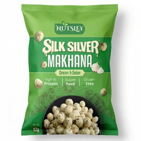 Nutsley Silk Silver Makhana 12gm