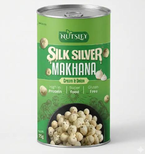Nutsley Silk Silver Makhana 75gm	