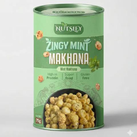 Nutsley Zingy Mint Makhana 75gm	