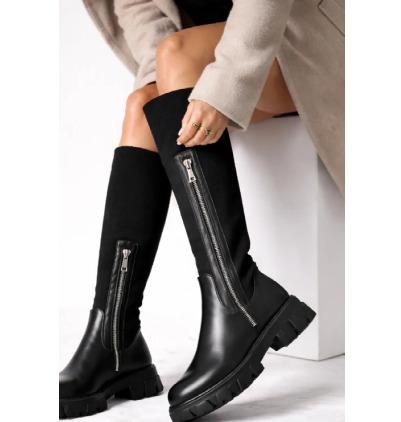 Knee high winter boots