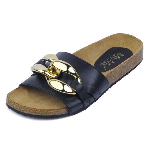 GOLD CHAIN LOCK SLIP-ON
