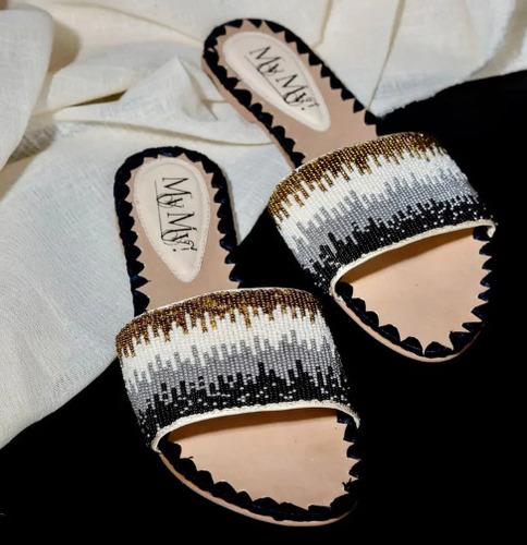 The black beaded Mules