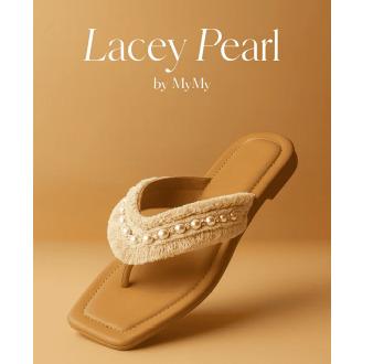 Lacey Pearl Flip-Flops