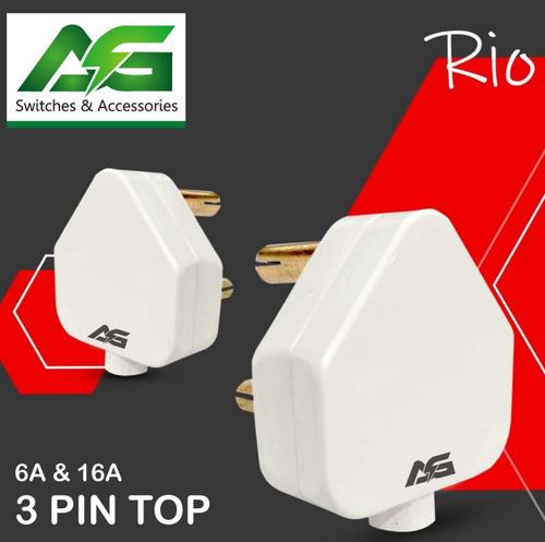 6A & 16A 3 Pin Top Plug