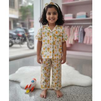 Multicolor Cotton Night Suits For Boys N Girls For Kids