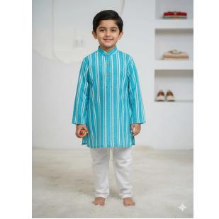 Ferozi Cotton Kurta Pajama For Kids Boy