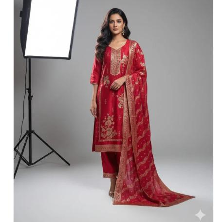 Jacquard dola silk suits