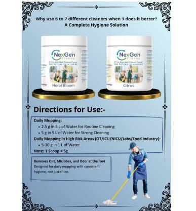 NexGen Flakes 5th Gen Multipurpose cleaner in solid flakes form