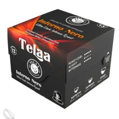 Inferno Nero Ultra Dark Coffee Capsules By Telaa