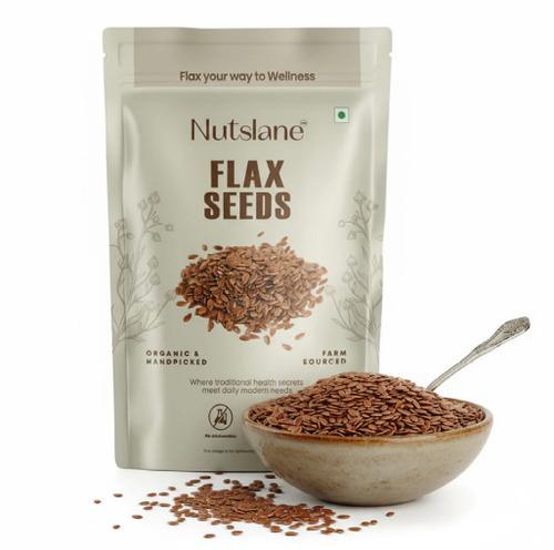 Organic Flax Seeds (Alsi) - Raw, Unroasted & Omega-3 Rich