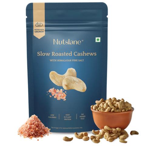 Roasted Cashews (Kaju) - Himalayan Pink Salt, Crunchy & Healthy Snack