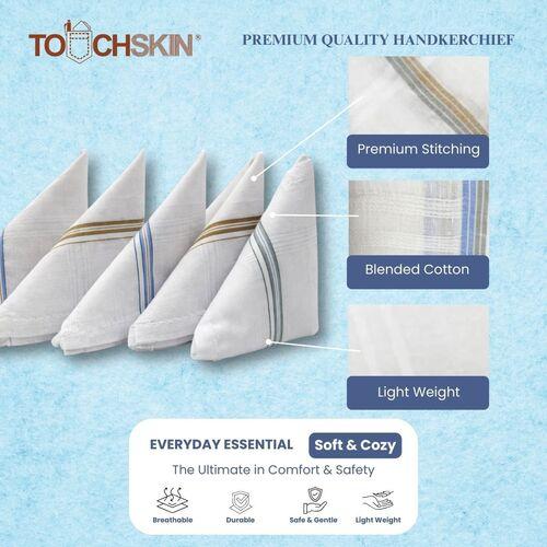 Zinc Premium Blended Cotton Handkerchiefs (Pack of 5)