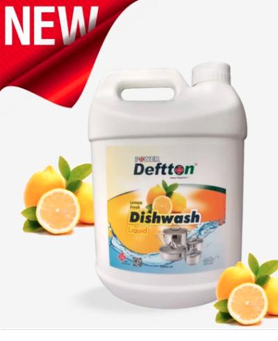 5 Litre Deftton Lemon Dishwash Liquid