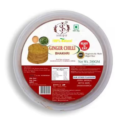 Ginger Chilli Bhakhri