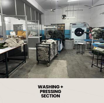 WASHING + PRESSING SECTION