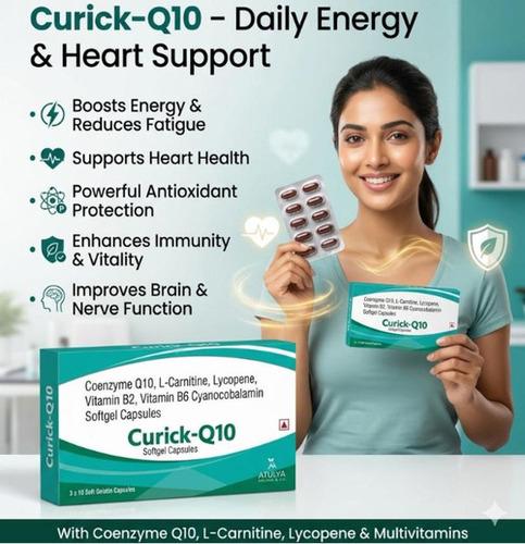 Curick Q10 Daily Energy & Heart Support Softgel Capsules