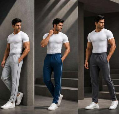 Contrast Piping Track Pants