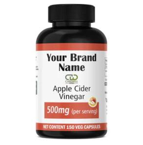Apple Cider Vinegar 500mg capsules by Carewell Herbs ODM OEM