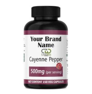Cayenne Pepper 500mg Capsules by Carewell Herbs
