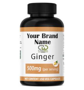 Customizable Ginger 500mg Capsules