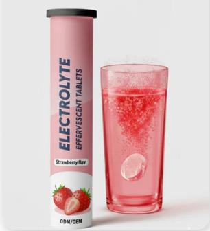 Electrolyte Hydration Effervescent Tablets Strawberry Flavour