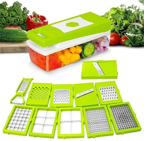 12-in-1 Multipurpose Vegetable & Fruit Chopper with Grater, Peeler, Slicer & Dicer
