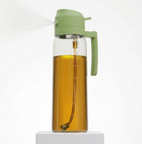 500ML Green 2-in-1 Olive Oil Sprayer & Dispenser for Cooking, Air Fryer, Salad & BBQ
