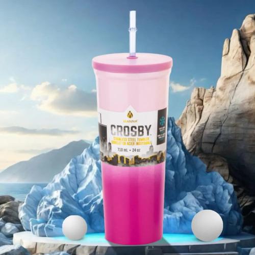 700ML Stainless Steel Sipper Bottle with Straw & Lid, Leakproof Hot & Cold Drink Bottle