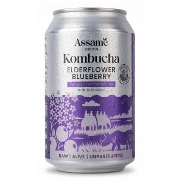 ElderFlower Blueberry Kombucha