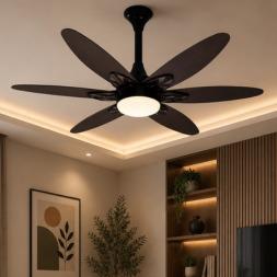 VAAYU SERIES Vaayu Pro Deco 6 Blade BLDC Fan (Brown/Ivory)